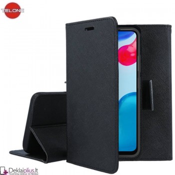 Telone dėklas su skyreliais - juodas Xiaomi Redmi Note 11/11S/12S/Poco M4 Pro telefonams